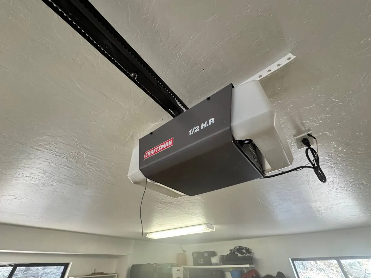 Craftsman belt-drive opener installed by Ferch Doors LLC